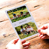 超時短フジカラーの写真入り年賀状